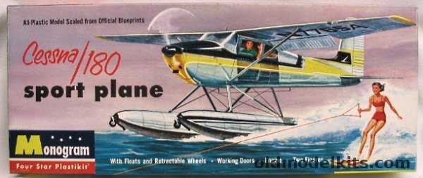 Monogram 1/41 Cessna 180 Sportplane on Floats - Four Star Issue, PA26-98 plastic model kit